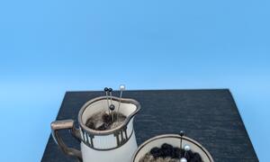 Silver Inlay Tea Set